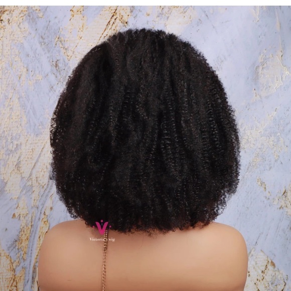 🚫SOLD🚫 Kinky Curly Natural Virgin Hair Headband - Picture 4 of 10